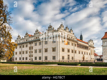 Le Château de Litomysl, 16ème siècle, style Renaissance, UNESCO World Heritage Site, à Litomysl, Bohemia, République Tchèque Banque D'Images