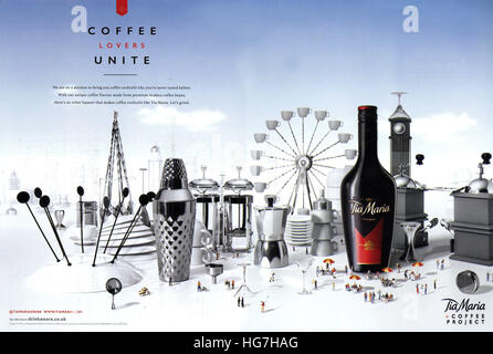 2010s UK Magazine annonce Tia Maria Banque D'Images