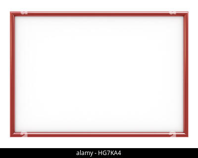 3D render of cadre vide avec place pour votre texte ou image plus isolé sur fond blanc Banque D'Images