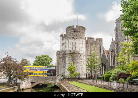 Le Westgate un portier médiéval à Canterbury, Kent, Angleterre Banque D'Images