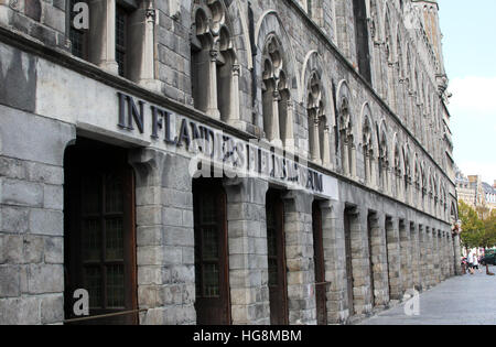 Au champ d'honneur est un musée à Ypres Ypres, Belgique l'accent sur la Première Guerre mondiale, la Grande Guerre. Ypres a été détruit dans cette guerre. Banque D'Images