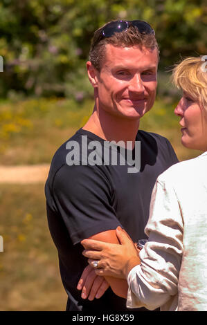 Pilote de Formule 1 David Coulthard au Goodwood Festival of Speed Banque D'Images