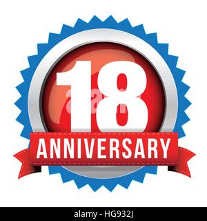 Joyeux anniversaire 18 ans 18 ans design avec étiquette de texte