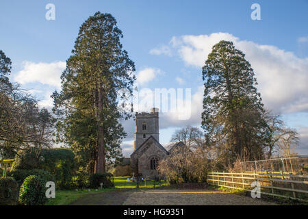 St Bride's Church, Wentloog Banque D'Images