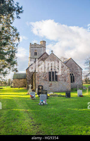 St Bride's Church, Wentloog Banque D'Images