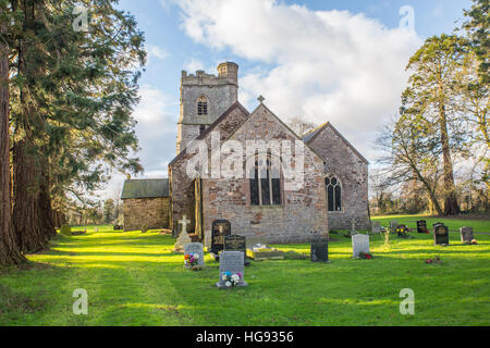 St Bride's Church, Wentloog Banque D'Images