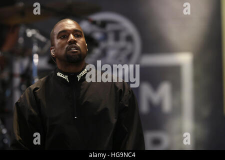 Kanye West et G.O.O.D Music effectuer à Hot 97 Summer Jam 2016 à Metlife Stadium à East Rutherford, New Jersey. Banque D'Images