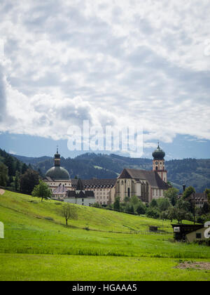 L'Abbaye Saint Trudpert (Kloster Sankt Trudpert), monastère bénédictin à Munstertal dans le sud de la Forêt-Noire (Allemagne). Banque D'Images
