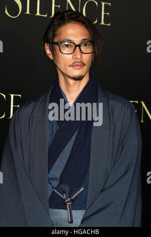 Los Angeles, CA, USA. 05 Jan, 2017. Kubozuka Yosuke lors de la première de Paramount Pictures, «silence' au Directors Guild Of America le 5 janvier 2017 à Los Angeles, Californie. © David Edwards/media/Alamy Punch Live News Banque D'Images