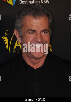 Hollywood, CA, USA. 6 janvier, 2017. 06 janvier 2017 - Hollywood, Californie - Mel Gibson. 6ème AACTA Awards International tenu à l'Avalon Hollywood. Crédit photo : Birdie Thompson/AdMedia © Birdie Thompson/AdMedia/ZUMA/Alamy Fil Live News Banque D'Images