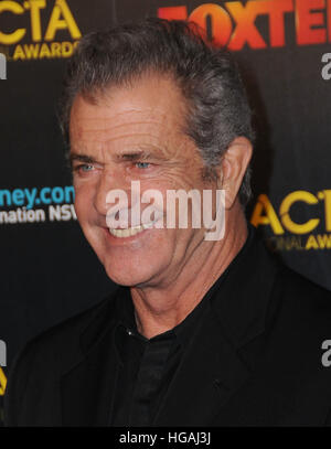 Hollywood, CA, USA. 6 janvier, 2017. 06 janvier 2017 - Hollywood, Californie - Mel Gibson. 6ème AACTA Awards International tenu à l'Avalon Hollywood. Crédit photo : Birdie Thompson/AdMedia © Birdie Thompson/AdMedia/ZUMA/Alamy Fil Live News Banque D'Images