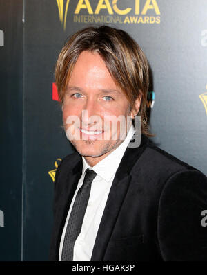 Hollywood, CA. 06 Jan, 2017. Keith Urban, au 6ème AACTA International Awards, à l'Hollywood Avalon en Californie le 06 janvier 2017. © Faye Sadou/media/Alamy Punch Live News Banque D'Images