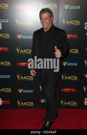 Hollywood, CA. 06 Jan, 2017. Mel Gibson, au 6ème AACTA International Awards, à l'Hollywood Avalon en Californie le 06 janvier 2017. © Faye Sadou/media/Alamy Punch Live News Banque D'Images