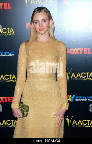 Los Angeles, CA, USA. 6 janvier, 2017. Natasha Bassett aux arrivées de 6ème Académie australienne Cinema Television Awards (AACTA) International Awards, Avalon Hollywood, Los Angeles, CA 6 janvier 2017. © Priscille Grant/Everett Collection/Alamy Live News Banque D'Images