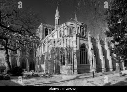 Le printemps, la Ville de Peterborough Peterborough City, Cathédrale, Cambridgeshire, Angleterre Banque D'Images