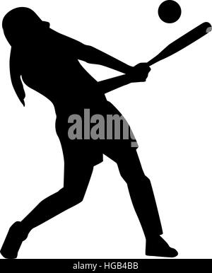 Silhouette de femme pâte molle Illustration de Vecteur