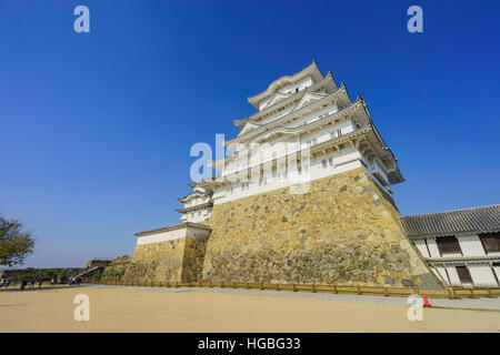 Le Héron blanc - château Himeji à Kobe, Japon Banque D'Images