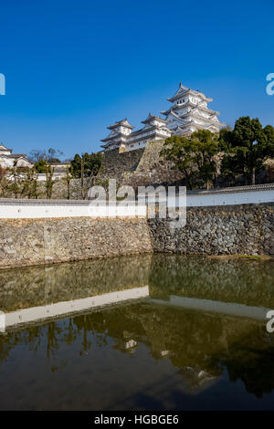 Le Héron blanc - château Himeji à Kobe, Japon Banque D'Images