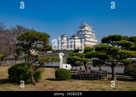 Le Héron blanc - château Himeji à Kobe, Japon Banque D'Images