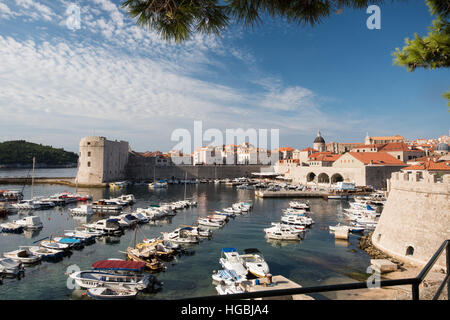 Le Port de Dubrovnik, Croatie, Europe Banque D'Images