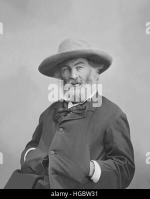 Walt Whitman portrait circa 1861-1865. Banque D'Images