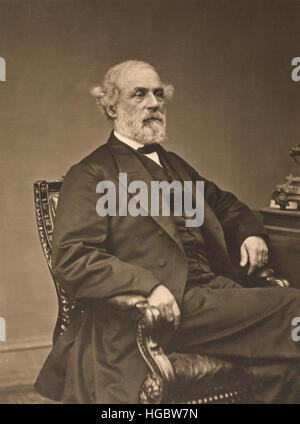 Robert Edward Lee portrait, vers 1869. Banque D'Images