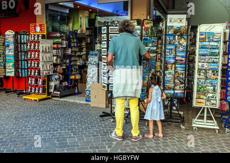 Se souvenir dans la vieille ville, La Canée, Crète, Grèce Banque D'Images