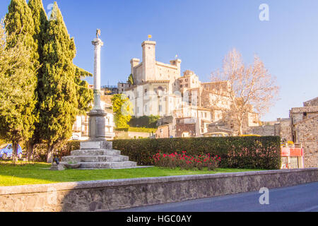 Château dans la ville de Bolzano dans la province de Viterbe, la région du Latium, en Italie. Banque D'Images