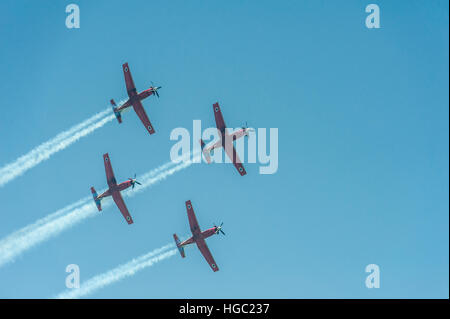 Yom Haatsmaout, jour de l'indépendance, Israël, airshow 2016 Banque D'Images