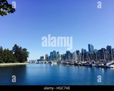 Vancouver : le centre-ville de Stanley Park Banque D'Images