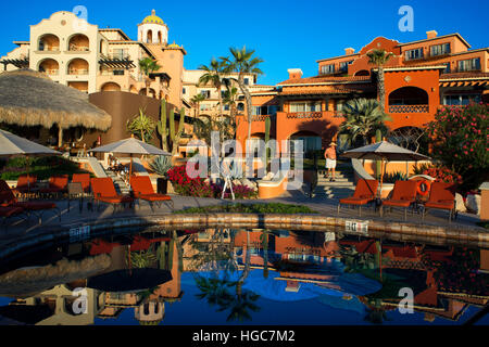 Le Sheraton Hacienda Del Mar Golf & Spa Hôtel restort, à Los Cabos, Mexique, Mer de Cortez, Baja California. Banque D'Images