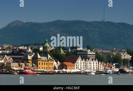 Vue panoramique de Stavanger, Norvège, Scandinavie, l'Europe. Banque D'Images