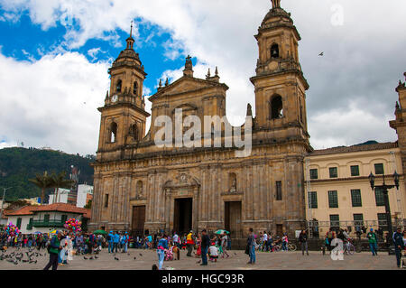 La place Simon Bolivar à Bogota Colombie Banque D'Images