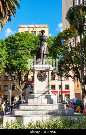 Vue de la place Berrio à Medellin, Colombie Banque D'Images