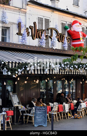 Le vrai café de Paris, Montmartre, Paris, France Banque D'Images