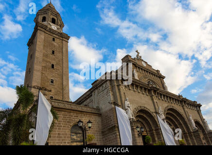 La cathédrale de Manille, Intramuros, Philippines Banque D'Images