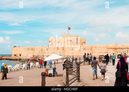 Citadelle de Qaitbay Banque D'Images