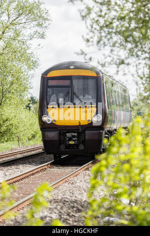 Cross Country Central train voyageant d'entre Oakham et Melton Mowbray England UK Banque D'Images