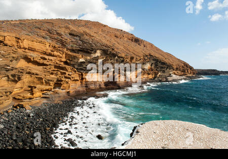 Belle vue sur Amarrila beach à Costa del Silencio, Tenerife, Espagne, Banque D'Images