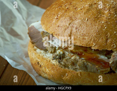 Sur le boeuf sandwich weck trouvés principalement dans l'ouest de New York Banque D'Images