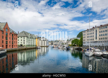 Alesund vue panoramique Banque D'Images