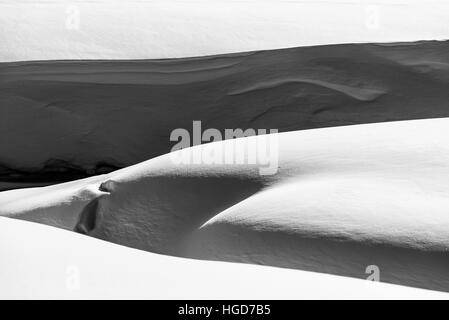 Le cours supérieur de la rivière Wallowa en hiver, les montagnes Wallowa, Oregon. Banque D'Images