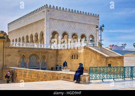 Mausolée de Mohammed V Rabat Maroc Afrique du Nord Banque D'Images