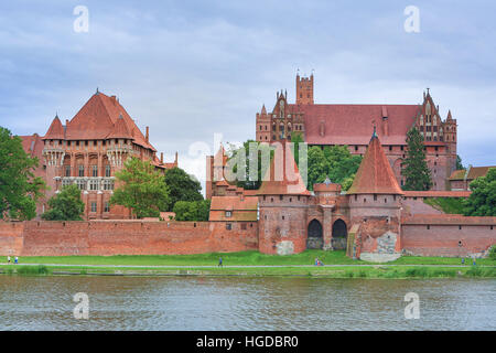 Château de Malbork à Marienburg Banque D'Images