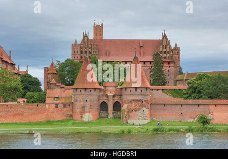 Château de Malbork à Marienburg Banque D'Images