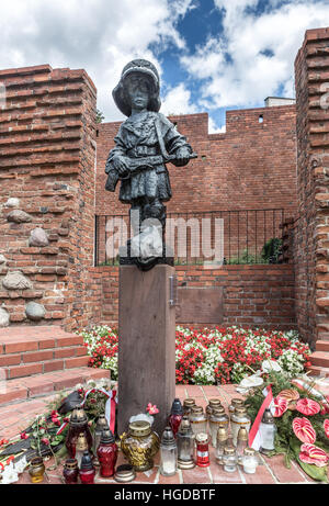 Peu de monument d'insurgés dans la ville de Varsovie Banque D'Images