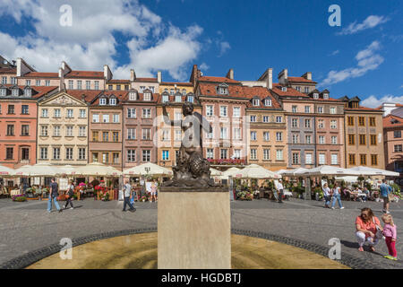 La place de la vieille ville, dans la ville de Varsovie Banque D'Images