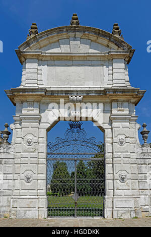 Museo Nazionale di Villa Pisani, gate Banque D'Images