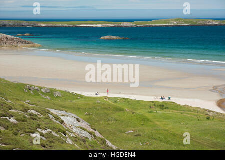 L'Écosse, Highlands, Côte-Nord, le nord de la plage en été Banque D'Images