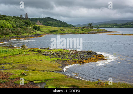 L'archipel des Hébrides, Ecosse, île de Skye, le château de Dunvegan Banque D'Images